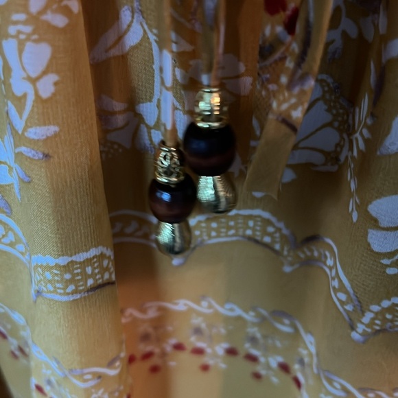 NWOT Jodi Kristipher Mustard Lace Summer Dress - Picture 5 of 6